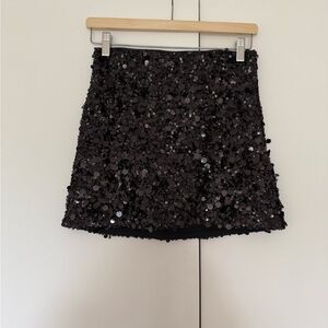 NWOT Abercrombie & Fitch Scarlett Sequin Mini Skort Size XS